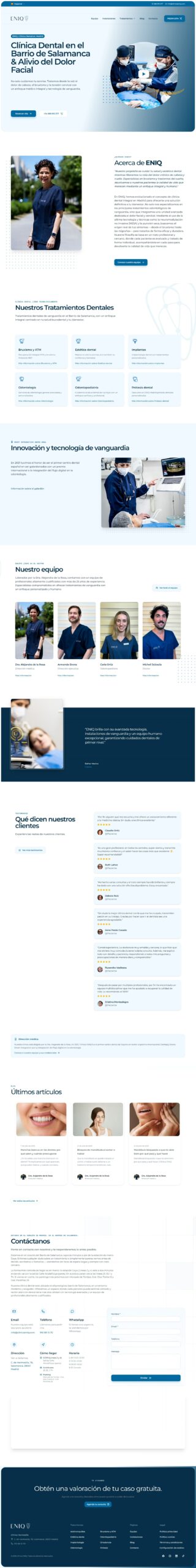 Página web de Clínica ENIQ