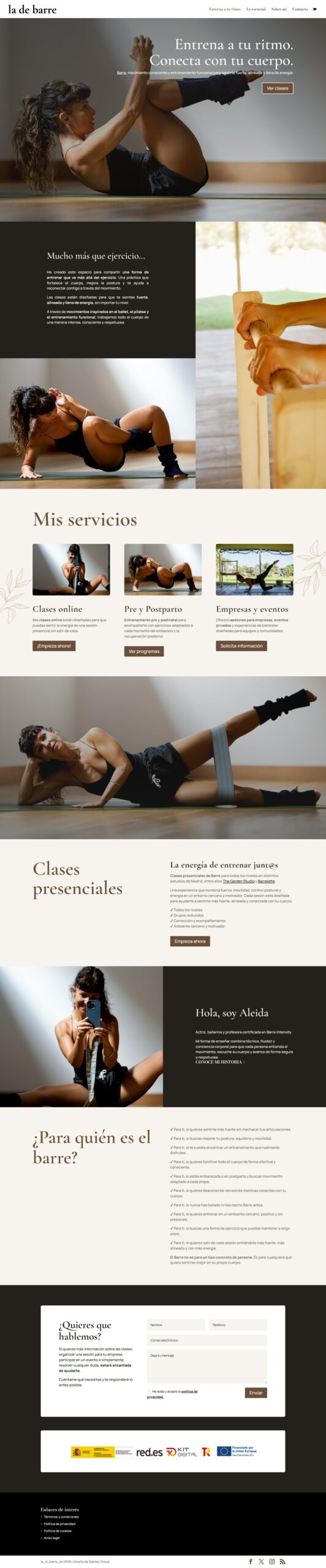 Página web de La de Barre