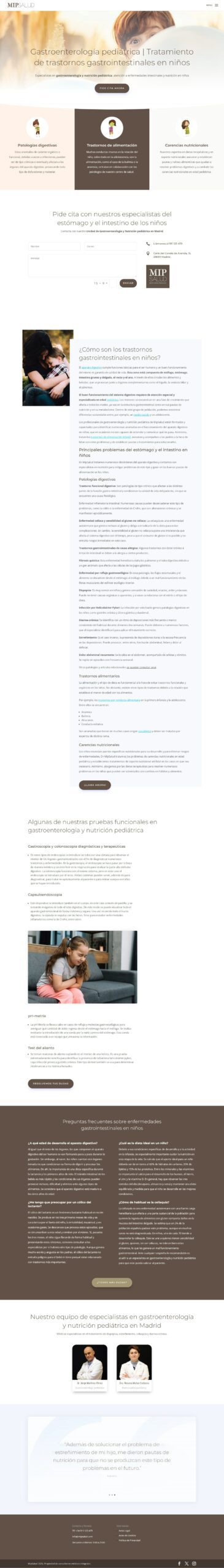 Página web de MIP Salud