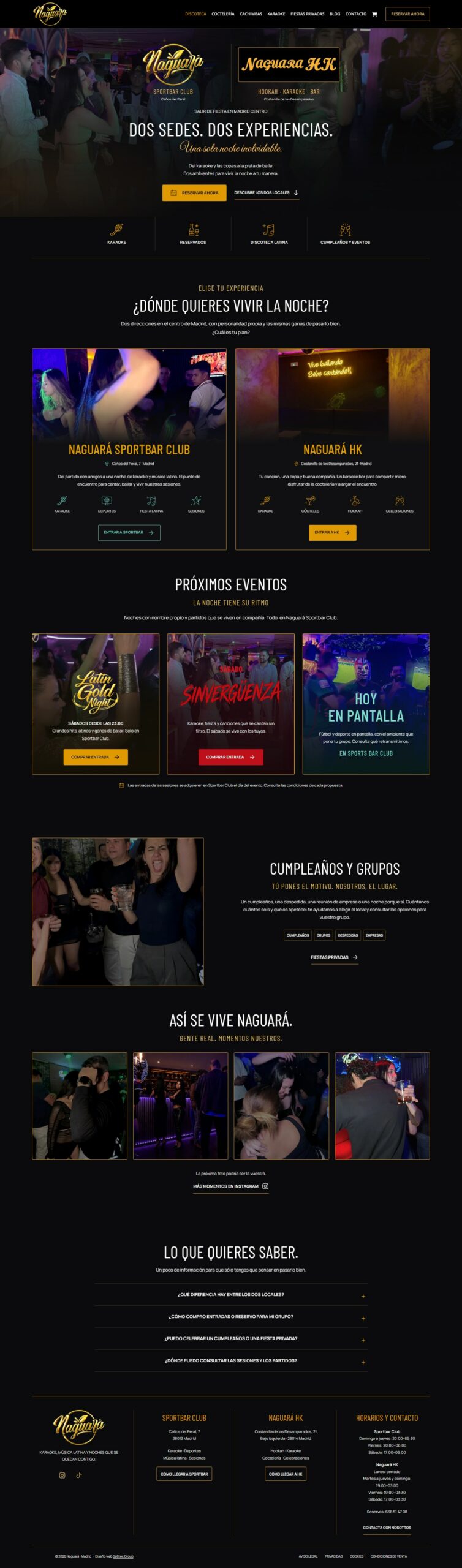 Página web de Naguará HK