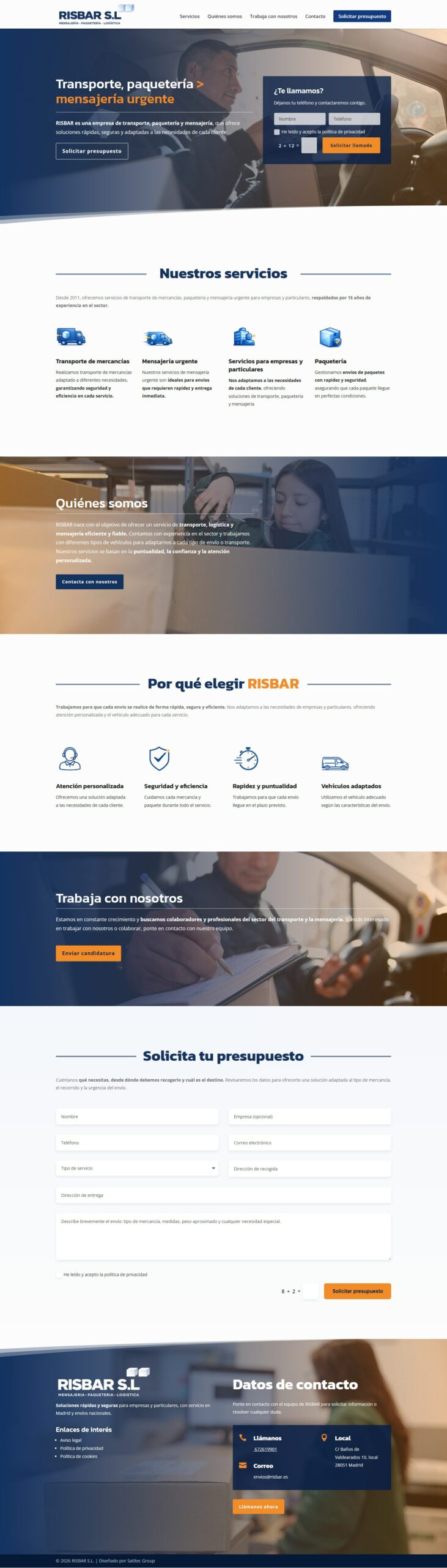 Página web de Risbar